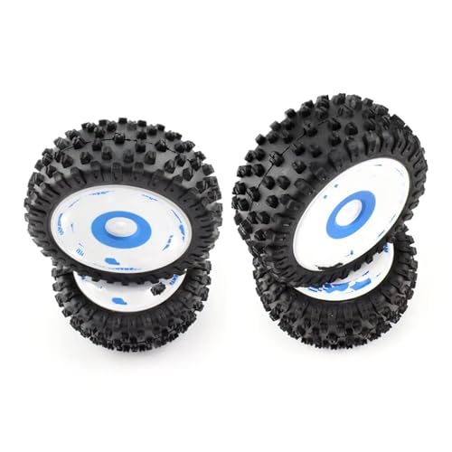 MGHGFYTAS RC Reifen Kompatibel Mit Wltoys 124017 1/12 RC Car Upgrade Teile Ersatz Ersatzzubehör 4 Stück Vorder- Und Hinterreifen Radreifen von MGHGFYTAS