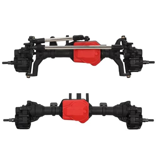 RC Achse Set Kompatibel Mit Für traxxas Für TRX-4 1/10 RC-Auto-Upgrades, Teile, RC-Portalachsen Aus Metall, Vorder- Und Hinterachse Mit T-Lock-Differential(Front and Rear) von MGHGFYTAS