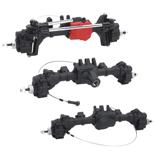 RC Achse Set Kompatibel Mit Für traxxas Für TRX4 Für TRX6 6WD 1/10 RC Crawler Car Upgrade-Zubehör Metall Vorder- Und Hinterachsen(Front Middle Rear) von MGHGFYTAS
