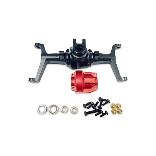 RC Achse Set Kompatibel Mit HOBBYPLUS CR18P Für Rock Für Van Für Hobbico Für Dromida 1/18 RC-Tuningteile Vorder- Und Hinterachsengehäuse(Black,Front) von MGHGFYTAS