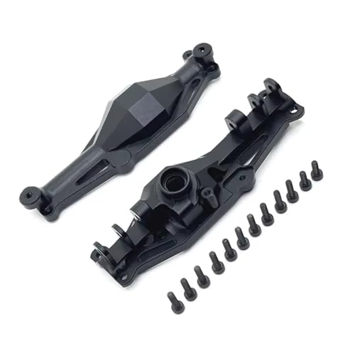 RC Achse Set Kompatibel Mit MJX H12Y H12Y+ 1/12 Fernbedienung Auto Ersatzteile Zubehör Metall Upgrade Vorderachse Hinterachse Gehäuse(Black,Front) von MGHGFYTAS