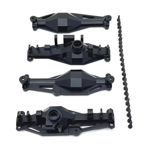 RC Achse Set Kompatibel Mit MJX H12Y H12Y+ 1/12 Fernbedienungsauto-Zubehör, Metall-Upgrade, Vorderachsgehäuse, Hinterachsgehäuse(Black,Front and Rear) von MGHGFYTAS
