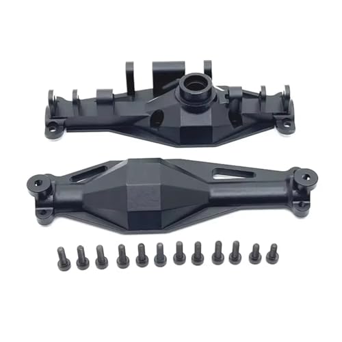 RC Achse Set Kompatibel Mit MJX H12Y H12Y+ 1/12 Fernbedienungsauto-Zubehör, Metall-Upgrade, Vorderachsgehäuse, Hinterachsgehäuse(Black,Rear) von MGHGFYTAS