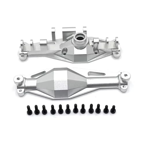 RC Achse Set Kompatibel Mit MJX H12Y H12Y+ 1/12 Fernbedienungsauto-Zubehör, Metall-Upgrade, Vorderachsgehäuse, Hinterachsgehäuse(Silver,Rear) von MGHGFYTAS