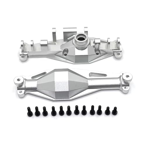 RC Achse Set Kompatibel Mit MJX H12Y H12Y+ 1/12 RC-Autoteilen, Aluminium-Upgrade, Vorderachsgehäuse, Hinterachsgehäuse, Ersatzzubehör(Silver,Rear) von MGHGFYTAS