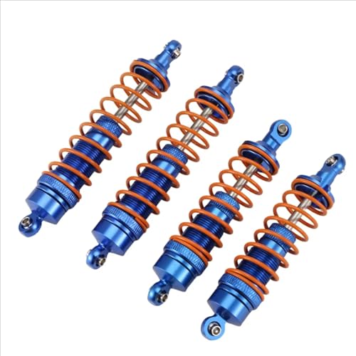 RC Auto Dämpfer Kompatibel Mit Traxxas Für Slash Für Rustler Für Stampede Für Hoss 1/10 RC Auto Upgrade Teile 4pcs Metall Vorderseite Und Hintere Stoßdämpfer von MGHGFYTAS