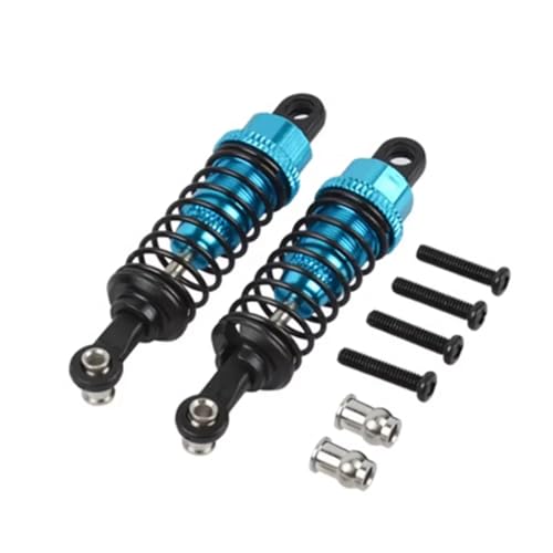 RC Auto Dämpfer Kompatibel Mit WLtoys A959 A969 A979 K929 Für Hpi Für Hsp Für Trxs Für Tamiya 1/18 Rc Auto 2 Stück Ölverstellbarer 65 Mm Stoßdämpfer-Dämpfer(Blue) von MGHGFYTAS