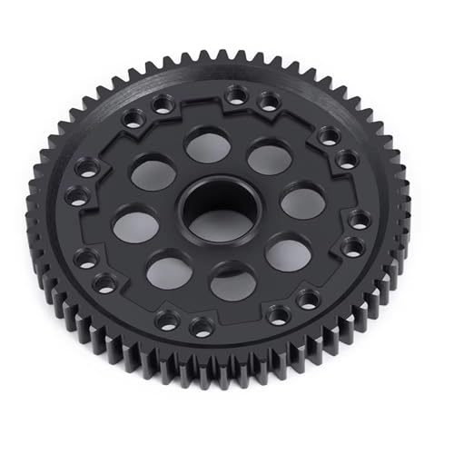 RC Auto Zubehör Kompatibel Mit Gorgon Für Monster Truck 1/10 RC Car Upgrade Teile Stahl Metall 61T/M0.8/32P Stirnrad Hauptgetriebe ARA3230ST1 von MGHGFYTAS