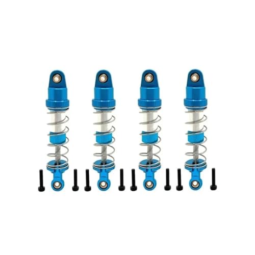 RC Auto Zubehör Kompatibel Mit MJX 14211 14209 14210 16207 08 09 10 H16 H6V3 M162 M163 RC-Auto-Upgrade-Teile Metallöl-Stoßdämpfer(Blue) von MGHGFYTAS