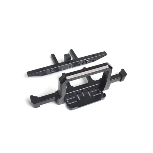 RC Auto Zubehör Kompatibel Mit TRX-4 Für Defender 82056-4 1/10 RC Crawler Car Upgrade-Teile, Aluminiumlegierung, Vordere Und Hintere Stoßstange(Black,1 Set) von MGHGFYTAS