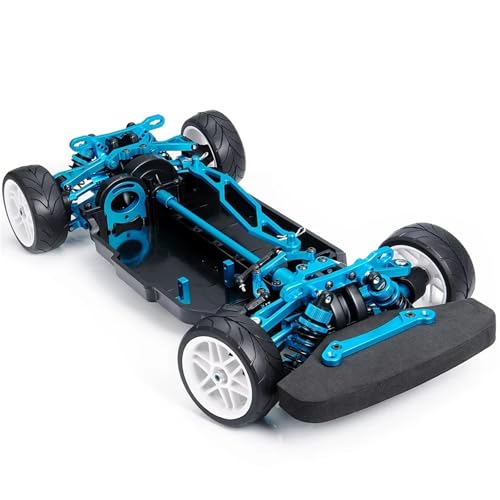 RC Auto Zubehör Kompatibel Mit Tamiya Für TT02 Upgrade-Teile Aus Metall Und Kunststoff Für Fahrgestellrahmen, Zusammengebautes Set 1/10 RC Für Modellautos von MGHGFYTAS