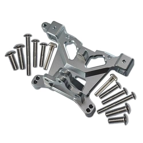 RC Auto Zubehör Kompatibel Mit Traxxas Für E-Revo 2.0 86086-4 4X4 Für VXL Für Monster Truck 1/10 RC Auto Upgrade-Zubehör Hintere Karosseriehalterung Karosseriepfosten(Gray) von MGHGFYTAS