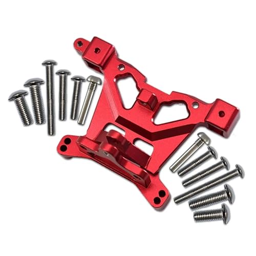 RC Auto Zubehör Kompatibel Mit Traxxas Für E-Revo 2.0 86086-4 4X4 Für VXL Für Monster Truck 1/10 RC Auto Upgrade-Zubehör Hintere Karosseriehalterung Karosseriepfosten(Red) von MGHGFYTAS