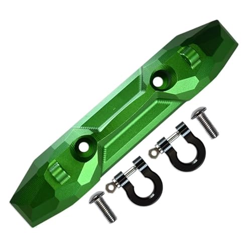 RC Auto Zubehör Kompatibel Mit Traxxas Für E-Revo 2.0 86086-4 4X4 Für VXL Für Monster Truck 1/10 RC Car Upgrade Metall Heckstoßstange Mit Abschlepphaken 5335X(Green) von MGHGFYTAS