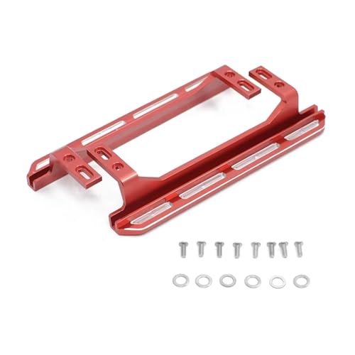 RC Auto Zubehör Kompatibel Mit Traxxas Für TRX4 2021 Für Bronco 1/10 RC Cawler Auto Upgrade Teile Zubehör Metall Für Rock Sliders Seitenpedal(Red) von MGHGFYTAS