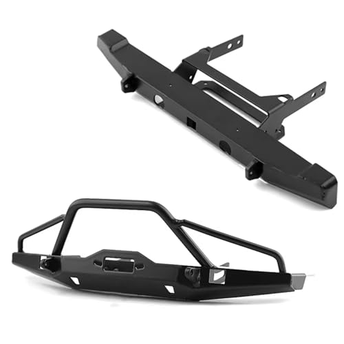 RC Auto Zubehör Kompatibel Mit Traxxas Für TRX4 Für Axial Für SCX10 Für LCG Für Chassis 1/10 RC Crawler Car Upgrade-Teile Metall-Front- Und Heckstoßstange von MGHGFYTAS