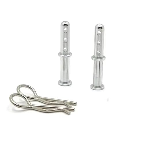 MGHGFYTAS RC Auto Zubehör Kompatibel Mit Wltoys 144001 144010 144016 124016 124017 124018 124019 Für RIaarIo Metal Body Mount Post Shell Column RC Car Parts(Silver) von MGHGFYTAS
