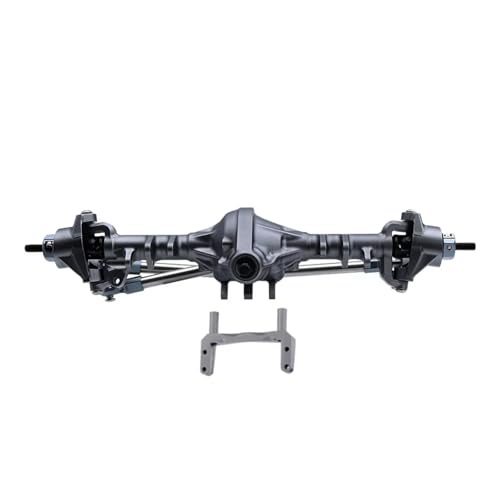 RC Hinterachse Kompatibel Mit Axial 90046 1/10 RC Crawler Car Upgrade-Teile CNC-Aluminium Vorne Hinten Gerade Komplette Achsen Set(Gray,Front) von MGHGFYTAS