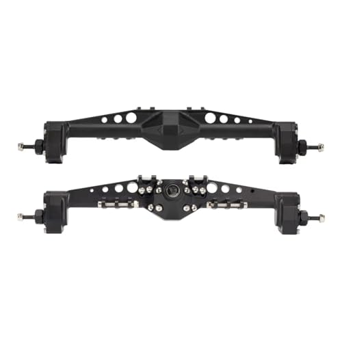 RC Hinterachse Kompatibel Mit Axial AXI03004 1/10 RC Crawler Auto Upgrade Teile CNC 7075 Aluminium Vorne Hinten Portal Achse Set(Black,1Set) von MGHGFYTAS