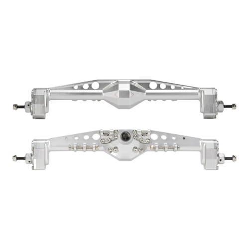 RC Hinterachse Kompatibel Mit Axial AXI03004 1/10 RC Crawler Auto Upgrade Teile CNC 7075 Aluminium Vorne Hinten Portal Achse Set(Silver,1Set) von MGHGFYTAS
