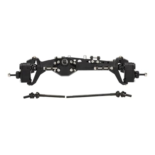 RC Hinterachse Kompatibel Mit Axial Für Capra 1.9 1/10 RC Crawler Car Upgrade-Teile CNC 7075 Aluminium Vorne Hinten Portalachse(Black,Front) von MGHGFYTAS