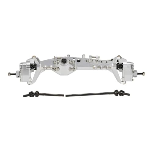 RC Hinterachse Kompatibel Mit Axial Für Capra 1.9 1/10 RC Crawler Car Upgrade-Teile CNC 7075 Aluminium Vorne Hinten Portalachse(Silver,Front) von MGHGFYTAS
