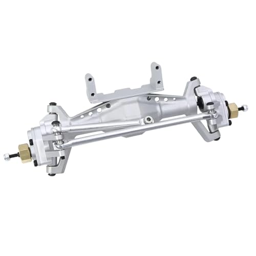 RC Hinterachse Kompatibel Mit Axial Für Capra UTB18 1/18 RC-Autos, Upgrade-Teile, Aluminium-Vorder- Und Hinterportal, Komplettes Achsenset(Silver,Front) von MGHGFYTAS