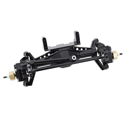 RC Hinterachse Kompatibel Mit Axial Für Capra UTB18 1/18 RC-Autos, Upgrade-Teile, Aluminiumlegierung, Vorder- Und Hinterportalachse Mit Servohalterung(Black,Front) von MGHGFYTAS