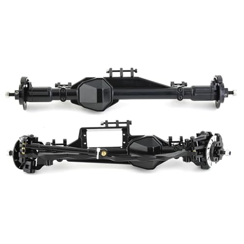 RC Hinterachse Kompatibel Mit Axial Für Ryft RBX10 1/10 RC Cralwer Auto-Upgrade-Teile Zubehör Metall Komplette Hinter- Und Vorderachse(Black) von MGHGFYTAS