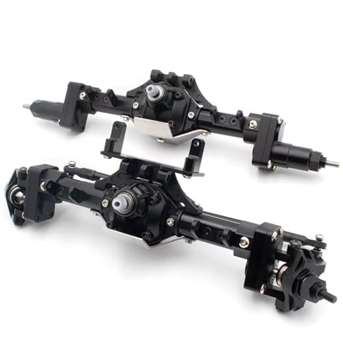 RC Hinterachse Kompatibel Mit Axial Für SCX10 1/10 RC-Fernbedienung Autoteile Ersatzzubehör Metall Vorder- Und Hinterachse(1Set) von MGHGFYTAS