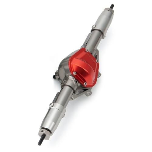 RC Hinterachse Kompatibel Mit Axial Für SCX10 90047 1/10 RC Crawler Car Upgrade-Teile, Aluminiumlegierung, Gerade Vorder- Und Hinterachse(Gray,Rear) von MGHGFYTAS