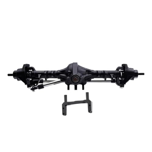 RC Hinterachse Kompatibel Mit Axial Für SCX10 II 90046 1/10 RC Crawler Car Upgrade-Teile CNC-Aluminium Vorne Hinten Gerade Komplette Achsen(Black,Front) von MGHGFYTAS