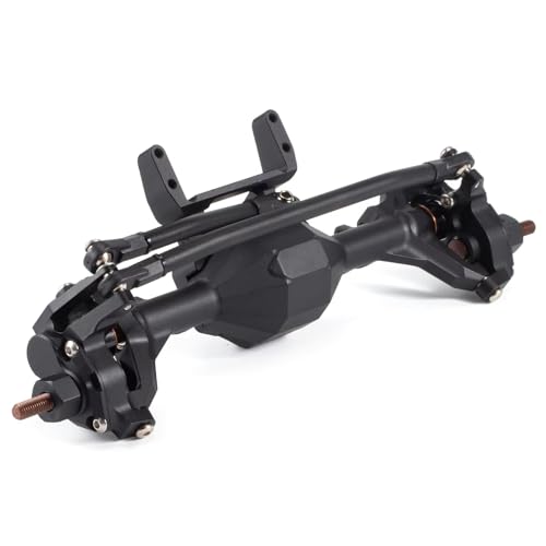 RC Hinterachse Kompatibel Mit Axial Für SCX10 II 90046 VS4-10 1/10 RC Crawler Autoteile CNC Aluminium Vorder- Und Hinterportalachse(Black,Rear) von MGHGFYTAS