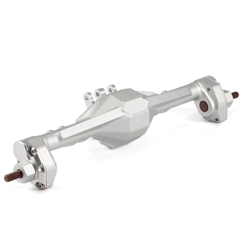 RC Hinterachse Kompatibel Mit Axial Für SCX10 II 90046 VS4-10 1/10 RC Crawler Autoteile CNC Aluminium Vorder- Und Hinterportalachse(Silver,Rear) von MGHGFYTAS