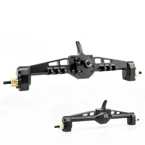 RC Hinterachse Kompatibel Mit Axial Für SCX10 II Für Redcat GEN8 EX86100 1/10 RC Crawler Autoteile Metall Komplettes Portalachsenset Vorne Hinten(Black,Rear) von MGHGFYTAS