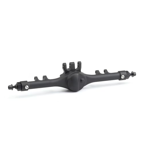 RC Hinterachse Kompatibel Mit Axial Für SCX10 II VS4-10 RC-Autos, Upgrade-Teile, Ersatzzubehör, Aluminium-Geradeachse(Black,Rear) von MGHGFYTAS