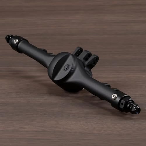 RC Hinterachse Kompatibel Mit Axial Für SCX10 II VS4-10 RC-Autoteile, Ersatzzubehör, Bearbeitete Aluminium-Straight-Achse(Black,Rear) von MGHGFYTAS