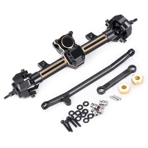 RC Hinterachse Kompatibel Mit Axial Für SCX24 1/24 RC Crawler Auto Upgrade Teile Aluminiumlegierung Vorder- Und Hinterportal Achsen Set(Front) von MGHGFYTAS