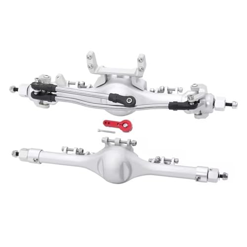 RC Hinterachse Kompatibel Mit Axial Für Scx10 90047 1/10 RC Crawler Autoteile Aluminiumlegierung Vorne Hinten Gerade Komplette Achsen Set von MGHGFYTAS