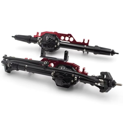 RC Hinterachse Kompatibel Mit Axial Für Wraith 1/10 RC-Autos, Upgrade-Teile, Ersatzzubehör, Aluminium-Vorder- Und Hinterachse von MGHGFYTAS