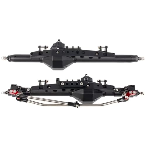 RC Hinterachse Kompatibel Mit Axial Für Wraith Für Capra 1/10 RC-Autos, Upgrade-Teile, Vorder- Und Hinterachsen-Sets Aus Aluminiumlegierung(Black,1Set) von MGHGFYTAS