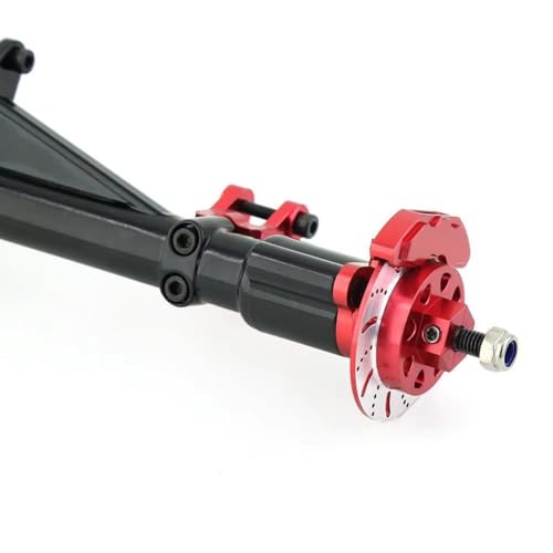 RC Hinterachse Kompatibel Mit Axial RBX10 1/10 RC Crawler Auto Upgrade Teile Zubehör Metall Vorne Und Hinten Komplette Achse Set(Silver,Rear) von MGHGFYTAS