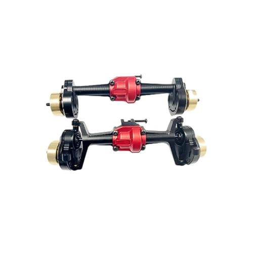 RC Hinterachse Kompatibel Mit CR18P 1810178 1810179 1810250 1810251 1/18 RC Für Rock Car Upgrade-Teile Aluminiumlegierung Vorder- Und Hinterachse(1Set) von MGHGFYTAS