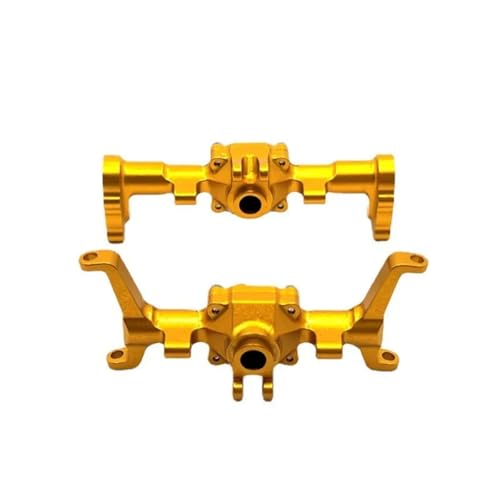 RC Hinterachse Kompatibel Mit FMS Für Xiaoqi Für FCX24 1/24 RC-Auto-Upgrade-Ersatzteile CNC-Metall-Vorder- Und Hinterachsbaugruppe(Yellow) von MGHGFYTAS
