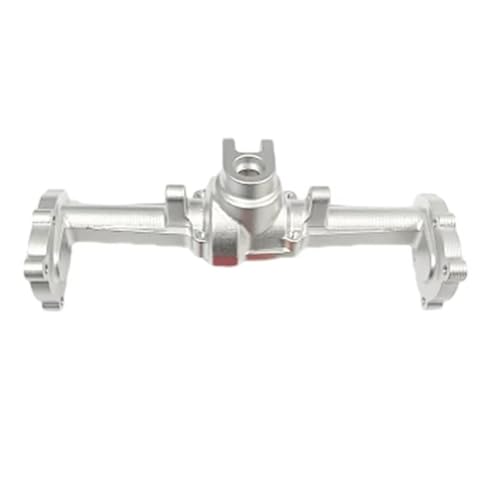 RC Hinterachse Kompatibel Mit HOBBYPLUS CR18P Van 1/18 RC Für Rock Cars Upgrade-Teile Zubehör Aluminiumlegierung Vorder- Und Hinterachse(Silver,Rear) von MGHGFYTAS