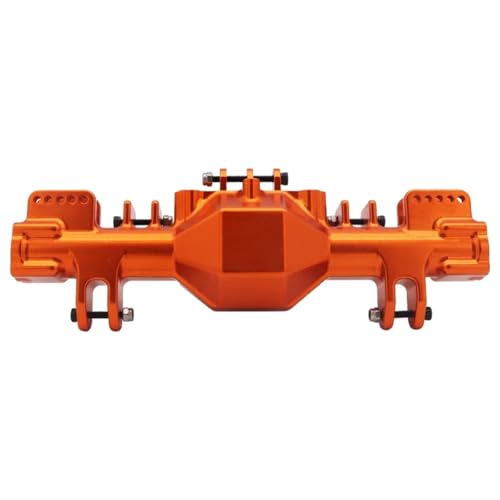 RC Hinterachse Kompatibel Mit Losi Für LMT 1/8 RC Monster Truck Auto-Upgrade-Teile, Aluminiumlegierung, Vorder- Und Hinterachsengehäuse(Orange) von MGHGFYTAS
