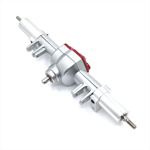 RC Hinterachse Kompatibel Mit MN Für MN128 MN86 MN86S G500 1/12 RC Auto-Upgrade-Teile Ersatzzubehör Metallachsenbaugruppe(Silver with Silver) von MGHGFYTAS