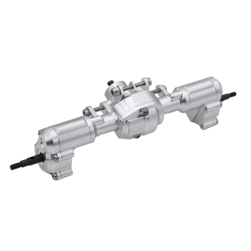 RC Hinterachse Kompatibel Mit Redcat Für Ascent-18 1/18 RC Crawler Upgrade CNC Aluminium Vorne Hinten Portalachse Komplettachsen Set Mit Servohalterung(Silver,Rear) von MGHGFYTAS