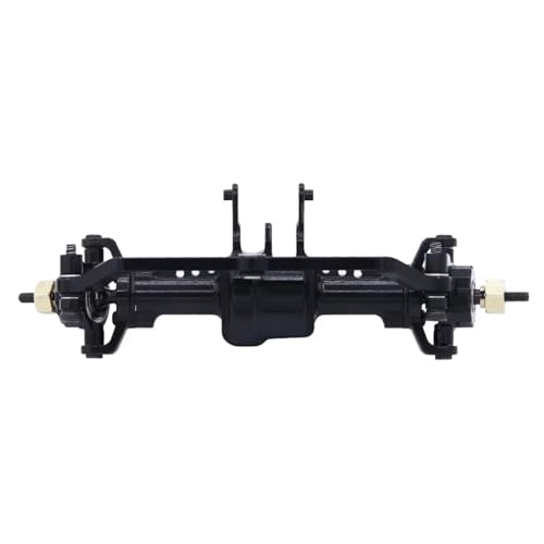RC Hinterachse Kompatibel Mit TRX4-M Für Defender Für Bronco 1/18 RC Crawler Car Upgrade-Teile CNC-Aluminium Vorne Hinten Komplettachsensatz(Black,Front) von MGHGFYTAS