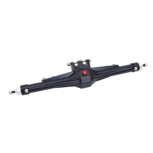 RC Hinterachse Kompatibel Mit Vanquish H10 1/10 RC Crawler Car Upgrade-Teile CNC-Aluminium Vorne Hinten Gerade Komplettes Achsenset(Black,Rear) von MGHGFYTAS